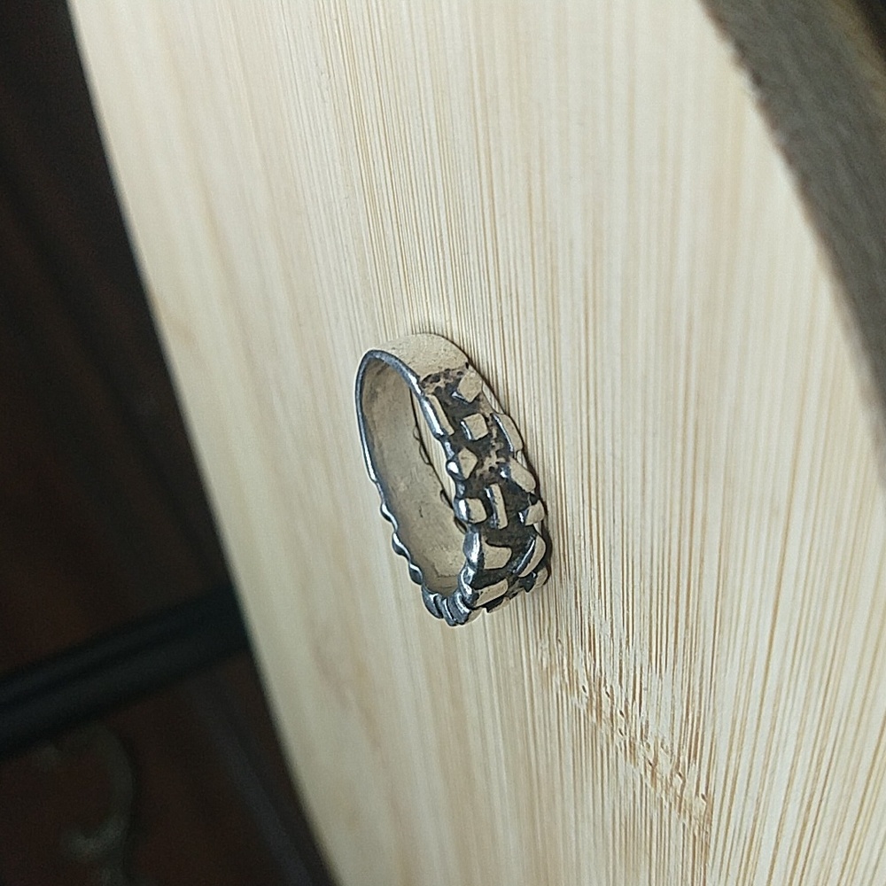 Vintage Sterling silver 925 nugget ring unisex - Picture 6 of 8